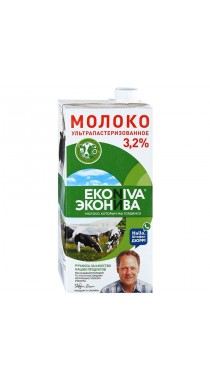 Молоко ультрапастиризованное Эконива 3,2% 1л