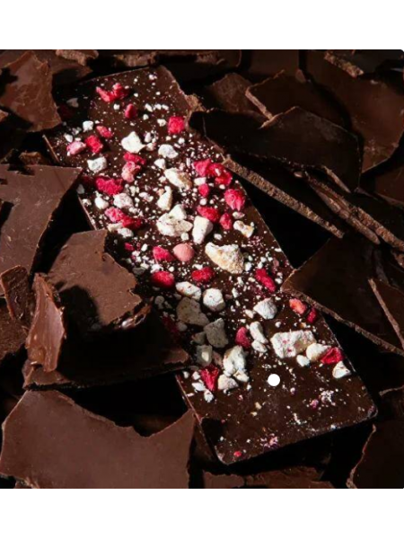 Шоколад молочный с дробленым кешью и малиной 25 г Шоколад молочный с дробленым кешью и малиной 25 г