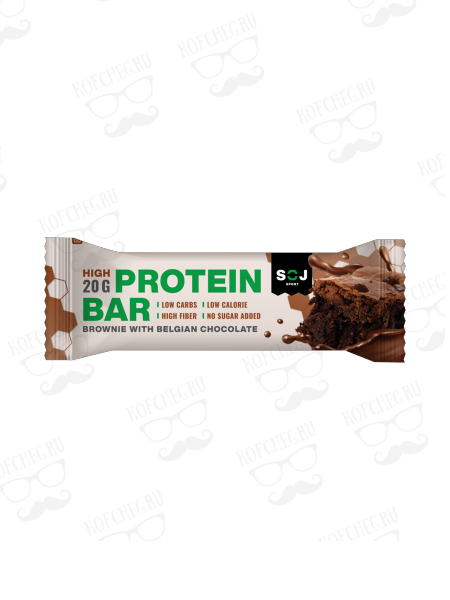 Протеиновый батончик PROTEIN BAR с какао в молочном шоколаде без добавления сахара 50г (20шт/уп)