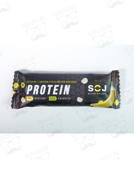 Протеиновый батончик "Protein SOJ" со вкусом банана 50г (20шт/уп)