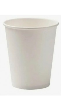 Стакан бумажный однослойный 250 мл Белый