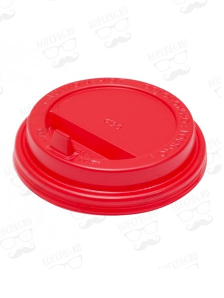 Крышка для бумажных стаканов с клапаном 90 мм (Красная)