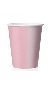 Стакан бумажный одноразовый 250 мл РОЗОВЫЙ