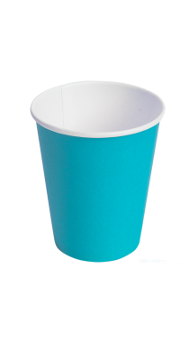 Стакан бумажный одноразовый 300 мл. БИРЮЗОВЫЙ