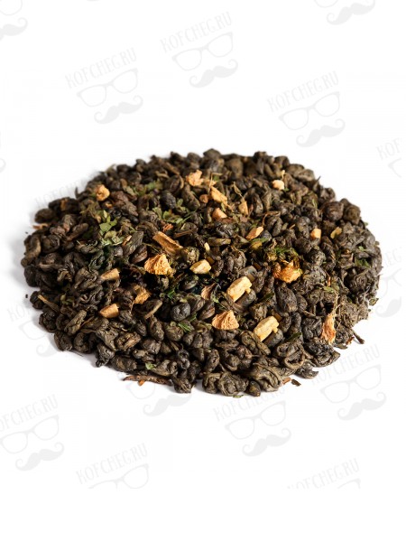 Ганпаудер с имбирем (Имбирная свежесть) Китайский зеленый чай