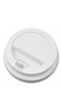 Крышка для бумажных стаканов с клапаном 90 мм (Белая)