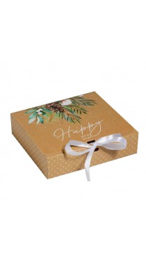 Подарочный набор 2 вида кофе по 250 г. Крафт "Счастливого нового года" 