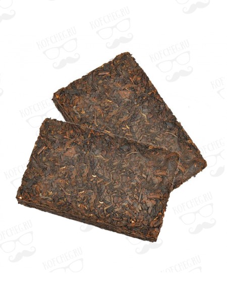 Шу Пуэр в форме шоколада Китайский многолетний чай, плитка 2 шт. по 100гр.