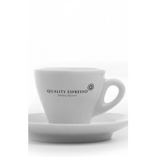 Кофейная пара эспрессо - чашка и блюдце с логотипом Quality Espresso